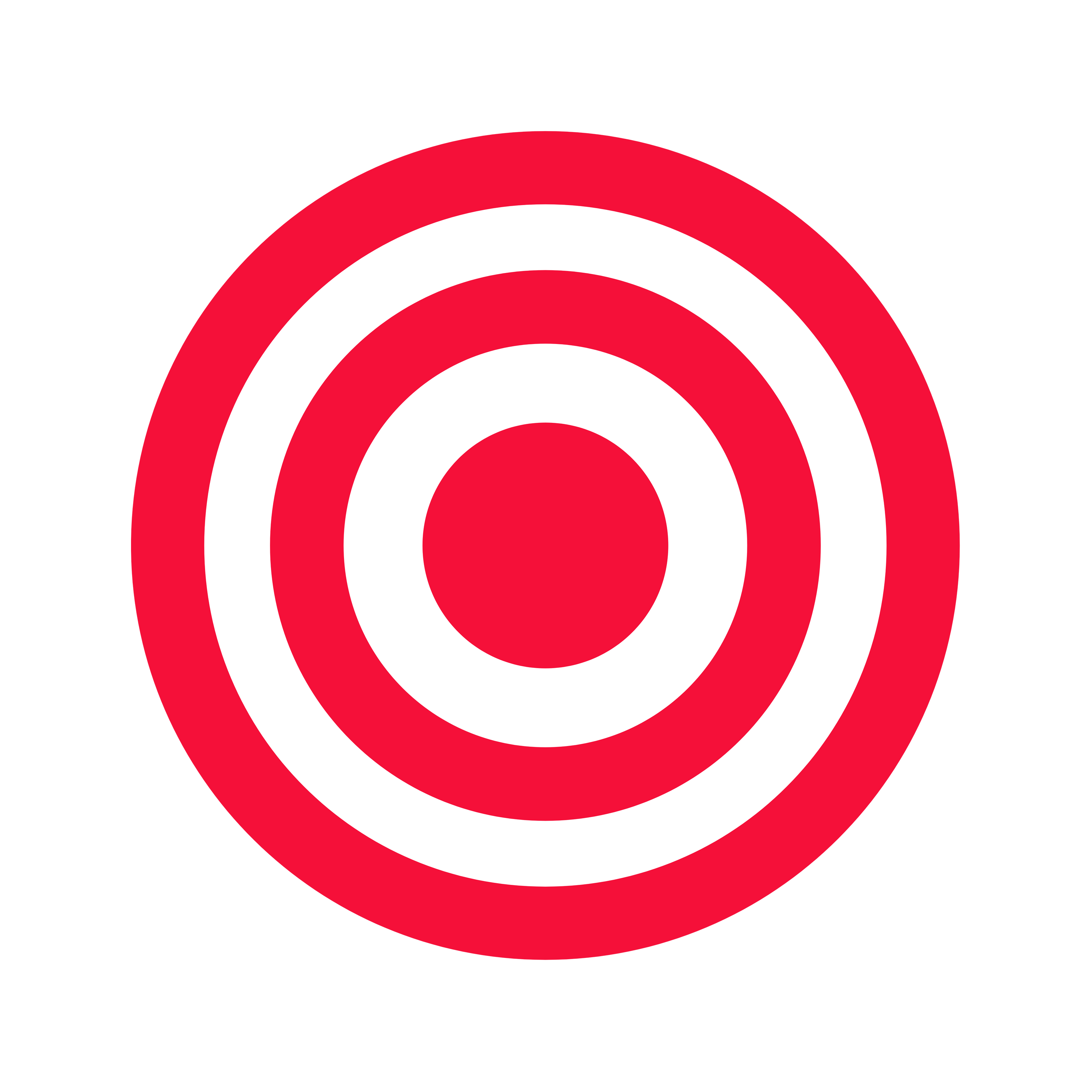 Icon symbolizing a point of pain, inflammation, or the target area for therapy.
